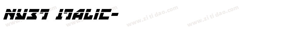 Nyet Italic字体转换